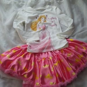Disney Tutu Couture Set girls 7/8-Aurora
